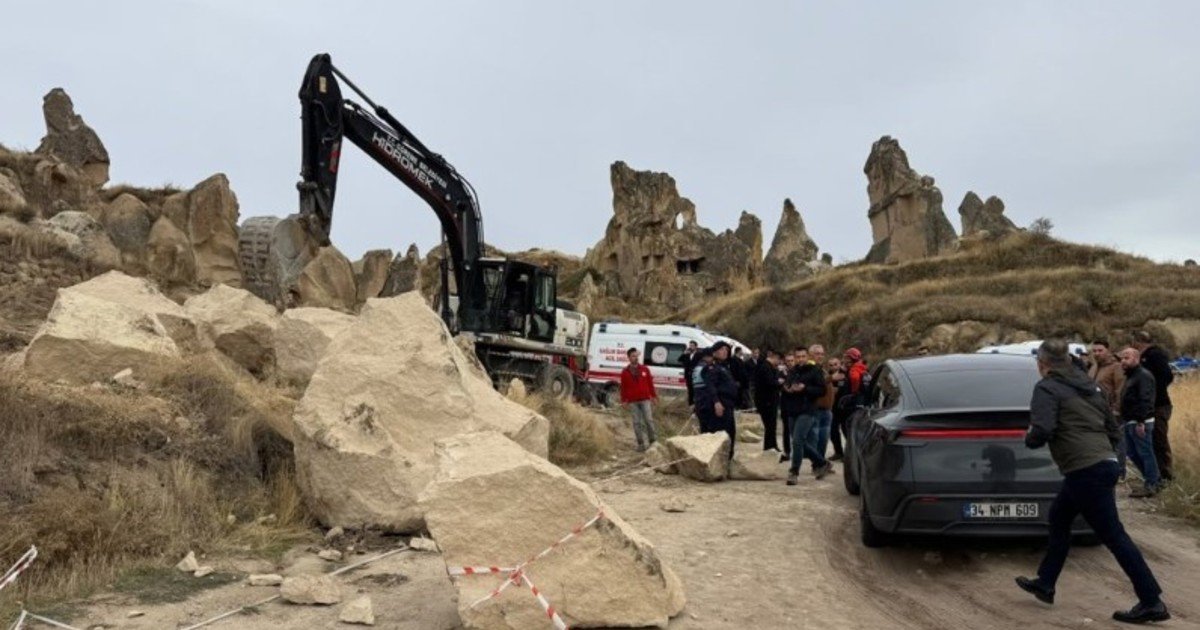 Tragedia en Turquía: se derrumbó una formación rocosa en la "chimenea de las hadas" de Capadocia y murieron tres turistas