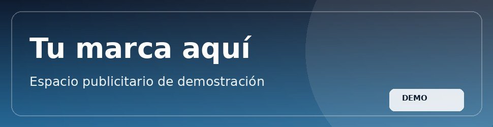 Publicidad demo · Home superior